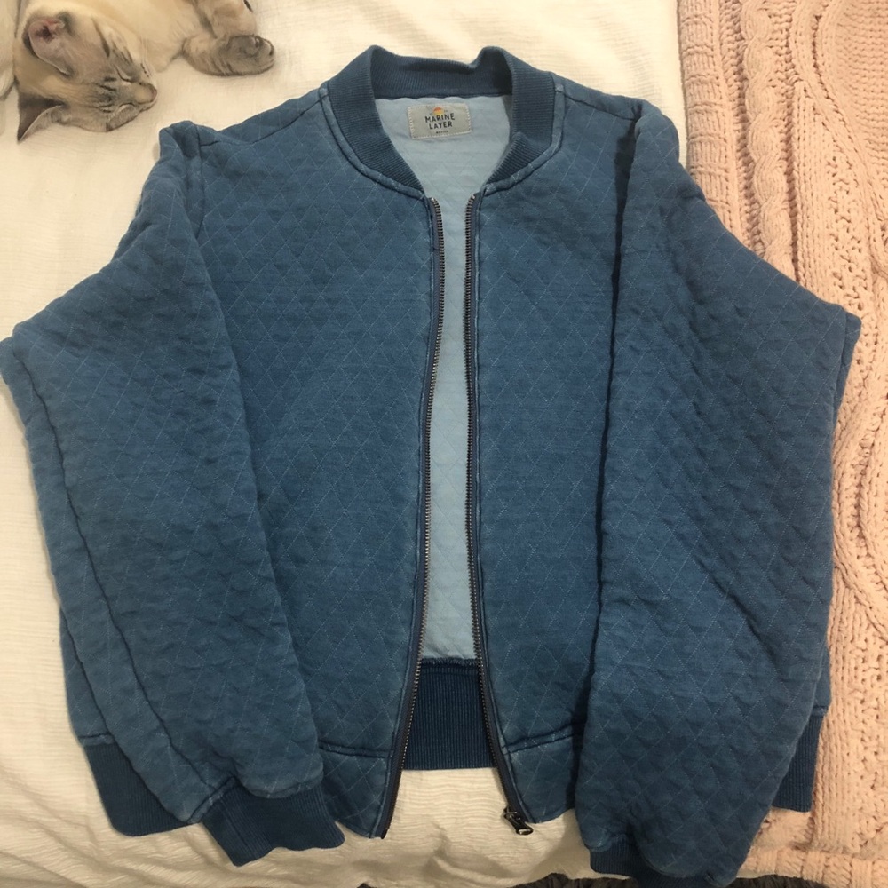 Marine Layer quilted bomber